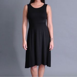 Eileen Fisher organic cotton and Lycra black dress!